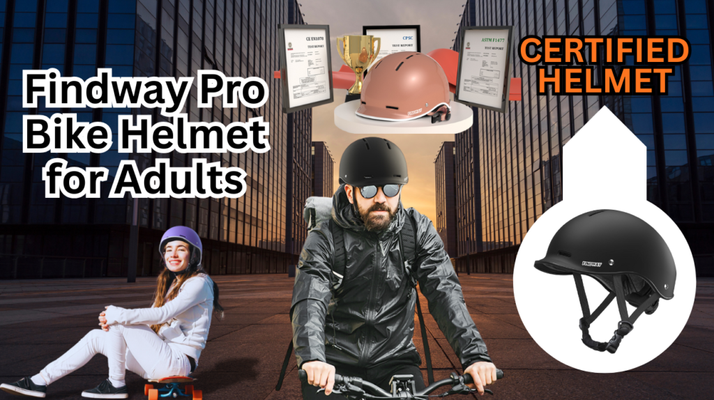 Findway Pro Bike Helmet for Adults - Certified Bike Helmet