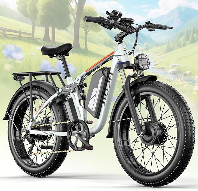 PUJH Electric Bike with Full Suspension